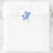 Sticker Carré Fleur de columbine bleue (Sac)