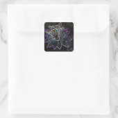 Sticker Carré Fleur de drone (Sac)