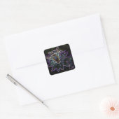 Sticker Carré Fleur de drone (Enveloppe)