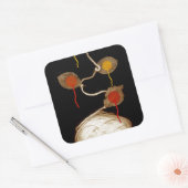 Sticker Carré fleur de fils 2013 (Enveloppe)