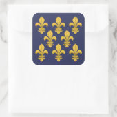 Sticker Carré Fleur de lis (Sac)