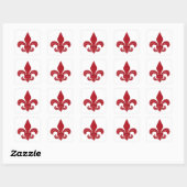 Sticker Carré Fleur de Lis (Feuille)