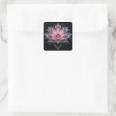 Sticker Carré Fleur de Lotus Lumineuse - Fleurale Rose Clair Noi (Sac)