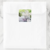 Sticker Carré Fleur de printemps romantique Flore Lilac Mariage  (Sac)