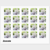 Sticker Carré Fleur de printemps romantique Flore Lilac Mariage  (Feuille)