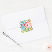 Sticker Carré Fleur délice II (Enveloppe)