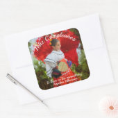 Sticker Carré Fleur Fiesta Feliz Cumpleanos 2555 (Enveloppe)