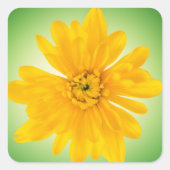Sticker Carré Fleur jaune (Devant)