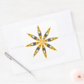 Sticker Carré Fleur Kayak (Enveloppe)