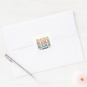 Sticker Carré Fleur Mama (Enveloppe)