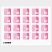 Sticker Carré Fleur marguerite (Feuille)