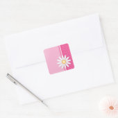 Sticker Carré Fleur marguerite (Enveloppe)