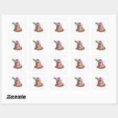 Sticker Carré Fleur Mole Earth (Feuille)