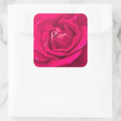 Sticker Carré Fleur rose (Sac)