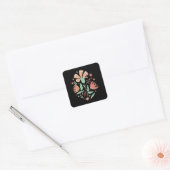 Sticker Carré Fleur sauvage (Enveloppe)