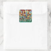 Sticker Carré Fleur sauvage (Sac)
