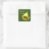 Sticker Carré Fleur tropicale jaune (Sac)