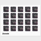 Sticker Carré Fleur violet mélancolique (Feuille)