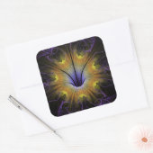 Sticker Carré Fleur visionnaire (Enveloppe)