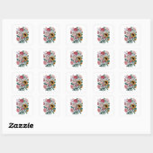 Sticker Carré Fleurir avec grâce (Feuille)