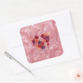 Sticker Carré Fleurs (Enveloppe)