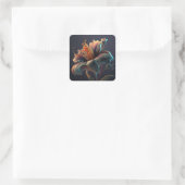 Sticker Carré Fleurs (Sac)