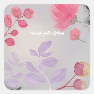 Sticker Carré Fleurs