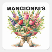 STICKER CARRÉ FLEURS (Devant)