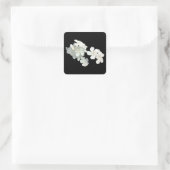 Sticker Carré Fleurs blanches (Sac)