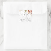 Sticker Carré Fleurs Boho Mariage - Floral Terreux (Sac)