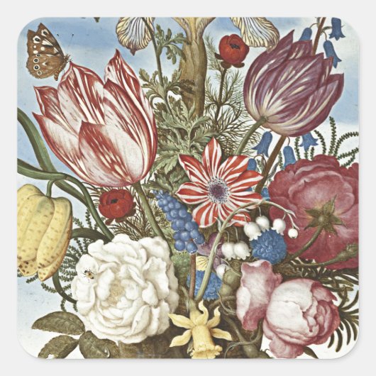 Sticker Carré Fleurs Bosschaert (Devant)