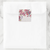 Sticker Carré Fleurs d'abricot (Sac)