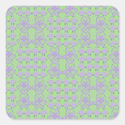 Sticker Carré Fleurs De Bulbe Et Cupflowers De Branches (Devant)