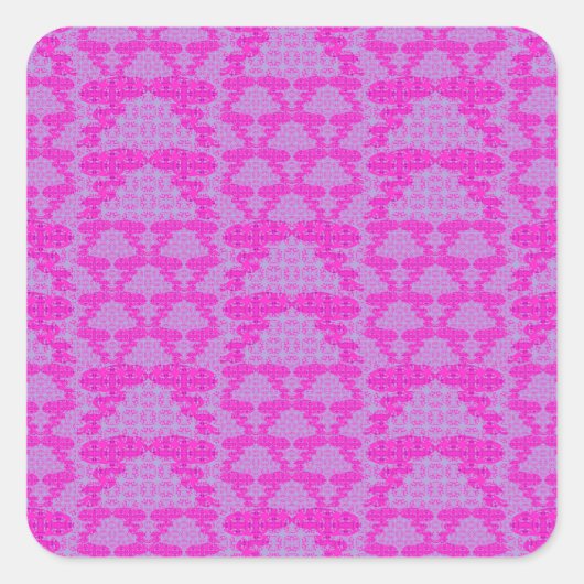 Sticker Carré Fleurs De Bulbe Et Rameaux Roses (Devant)