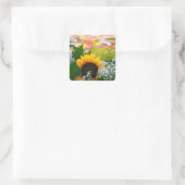 Sticker Carré Fleurs d'été (Sac)