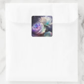 Sticker Carré Fleurs d'Iridescence Arc-en-Ciel (Sac)