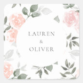 Sticker Carré Fleurs du jardin (Devant)