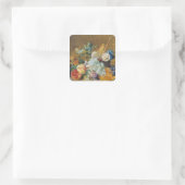 Sticker Carré Fleurs et fruits (Sac)