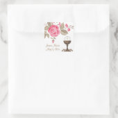 Sticker Carré Fleurs eucharistes de la première communion (Sac)