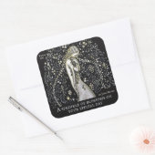 Sticker Carré Fleurs John Bauer saupoudrer CC1149 Célébrations (Enveloppe)