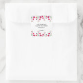 Sticker Carré Fleurs mexicaines Baby shower Fiesta (Sac)