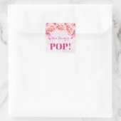 Sticker Carré Fleurs roses Lavender prêtes à appuyer sur les bal (Sac)