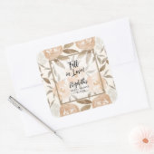 Sticker Carré Fleurs rustiques d'automne (Enveloppe)