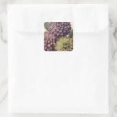 Sticker Carré Fleurs Vintage (Sac)