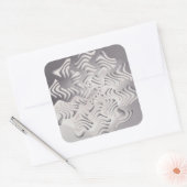 Sticker Carré flocon d'argent (Enveloppe)