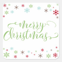 Flocon de neige Whimsy Joyeux Noël, Type vert pomm