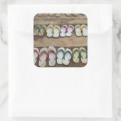 Sticker Carré Flop de Sandles (Sac)