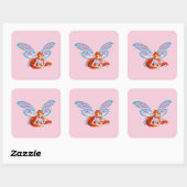 Sticker Carré Floraison (Feuille)