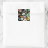 Sticker Carré Floral baroque - Bouquet de fleurs (Sac)