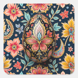 Sticker Carré Floral Camouflage Easter Egg